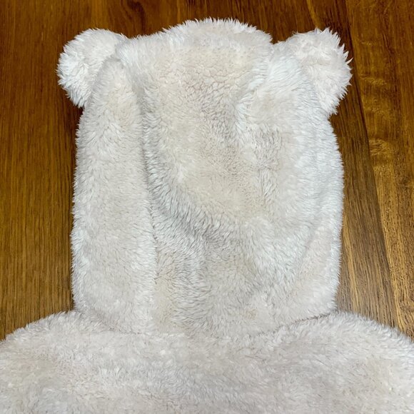 JOJO MAMAN BEBE Mocha Bear Snowsuit 0-3 months Baby Infant Bunting Fleece Romper - Picture 5 of 12